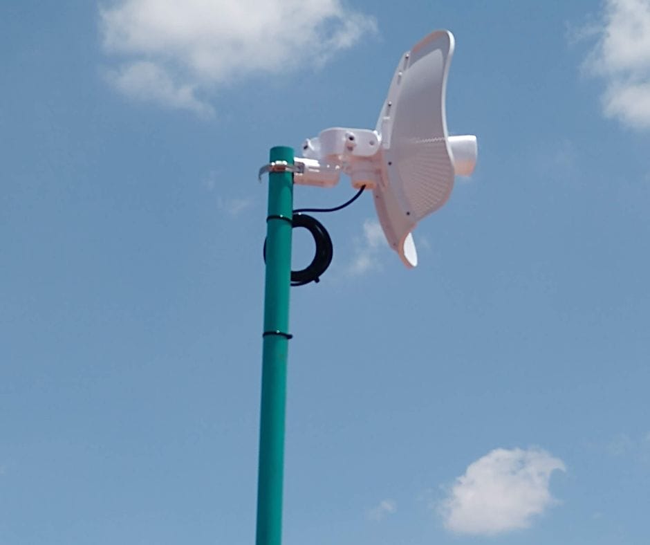 enlace de radiofrecuencia para conectar negocios